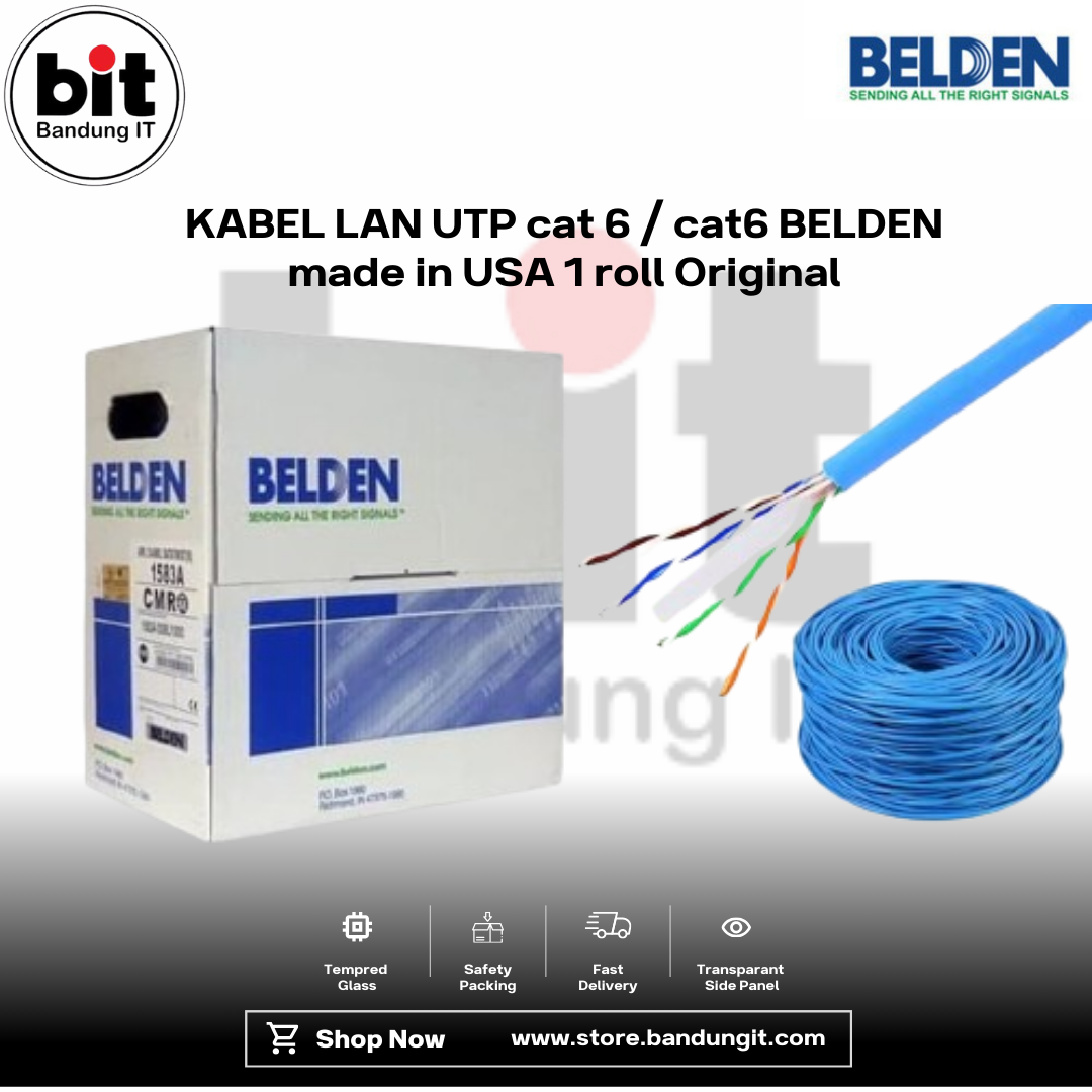1 KABEL LAN UTP cat 6 / cat6 BELDEN made in USA 1 roll Original - Image 1