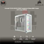 Corsair iCUE 4000X RGB Tempered Glass Mid Tower ATX Case White - Image 2