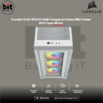 Corsair iCUE 4000X RGB Tempered Glass Mid Tower ATX Case White - Image 3