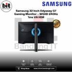 Samsung 32 Inch Odyssey G7 Gaming Monitor - WQHD 240Hz 1ms VA HDR - Image 3
