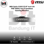 MSI Optix G243 23.8" Inch VA FHD 165Hz 1ms Frameless Gaming Monitor - Image 6