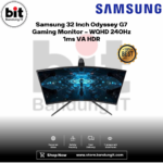 Samsung 32 Inch Odyssey G7 Gaming Monitor - WQHD 240Hz 1ms VA HDR - Image 6