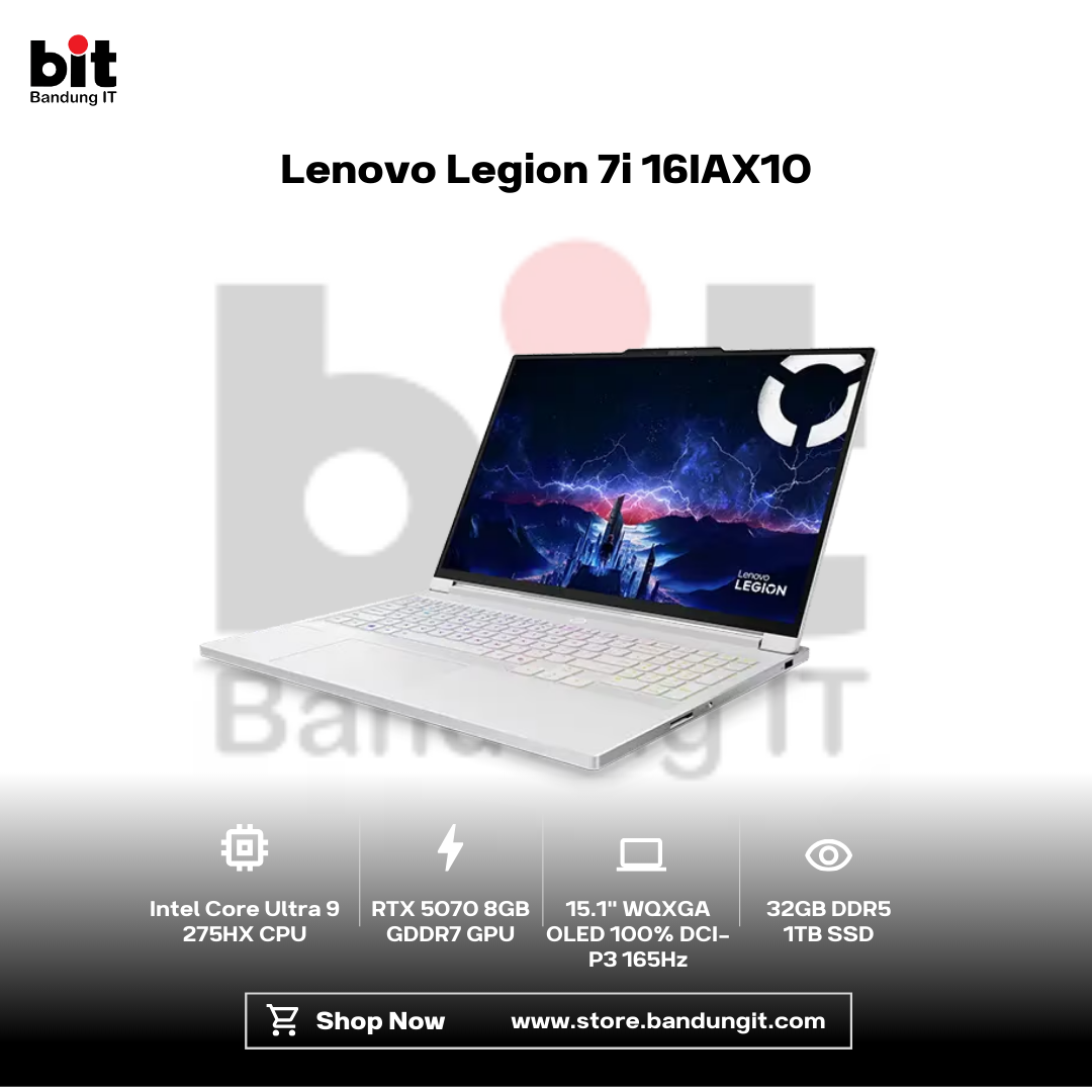 Dark Black Modern Abstract Gadget Laptop Store Sale Instagram Post - 2026-01-31T113303.469 Lenovo Legion 7i 16IAX10 Core Ultra 9 275HX RTX5070 32GB 1TB 16" WQXGA OLED 165Hz 100% DCI-P3 - Image 1