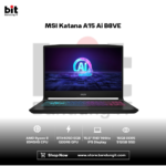 MSI Katana A15 Ai B8VE Ryzen 9 8945HS RTX4050 16GB 512GB 15.6" FHD IPS 4-Zone RGB Keyboard