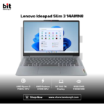 Lenovo Ideapad Slim 3 14AMN8 Ryzen 3 7320U 8GB 512GB 14" FHD TN Anti Glare Backlit Key