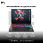 HP Omen Max Gaming 16 AK0099AX Ryzen AI 7 350 RTX5070 TI 32GB 1TB 16" WQXGA IPS 240Hz 100% sRGB