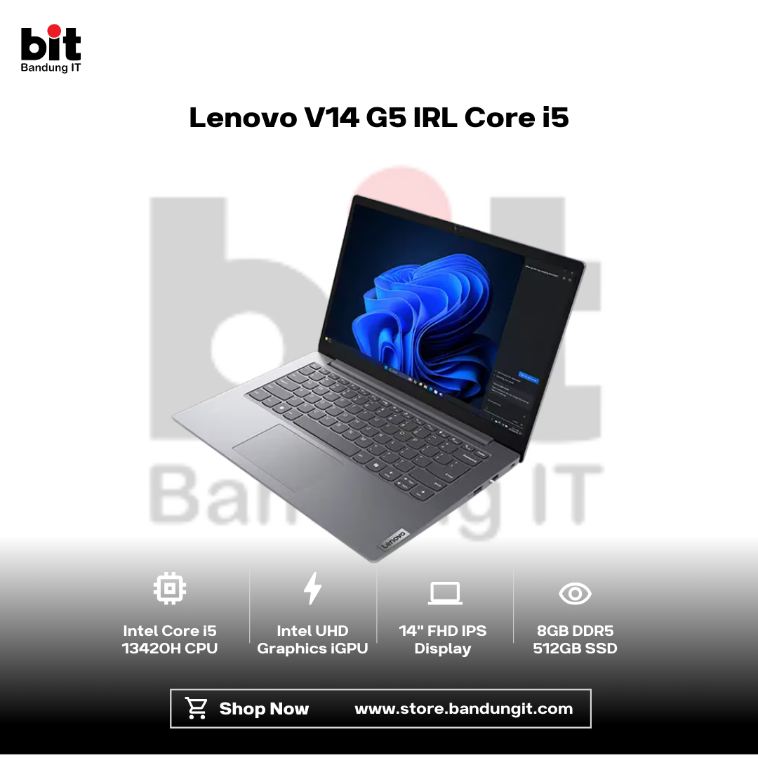Dark Black Modern Abstract Gadget Laptop Store Sale Instagram Post (80) Lenovo V14 G5 IRL Core i5 13420H 8GB 512GB 14" FHD IPS 45% NTSC - Image 1