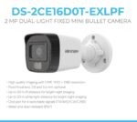 HIKVISION DS-2CE16D0T-EXLPF 2MP Dual Light Fixed Mini Bullet Camera - Image 5