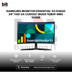 SAMSUNG MONITOR ESSENTIAL S3 S36GD 24" FHD VA CURVED 1800R 1080P 4MS 100HZ