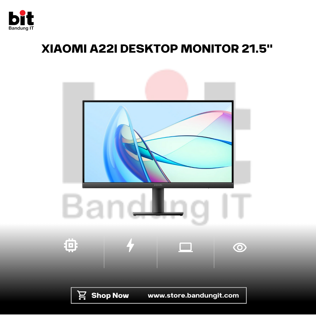 Dark Black Modern Abstract Gadget Laptop Store Sale Instagram Post - 2026-02-09T104306.826 XIAOMI A22I DESKTOP MONITOR 21.5" FHD VA 99% SRGB 75HZ FLAT 3Y WARRANTY - Image 1