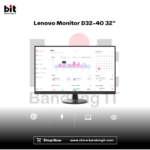 LENOVO D32-40 MONITOR 32" FHD VA 1080P 4MS 60HZ 3Y WARRANTY