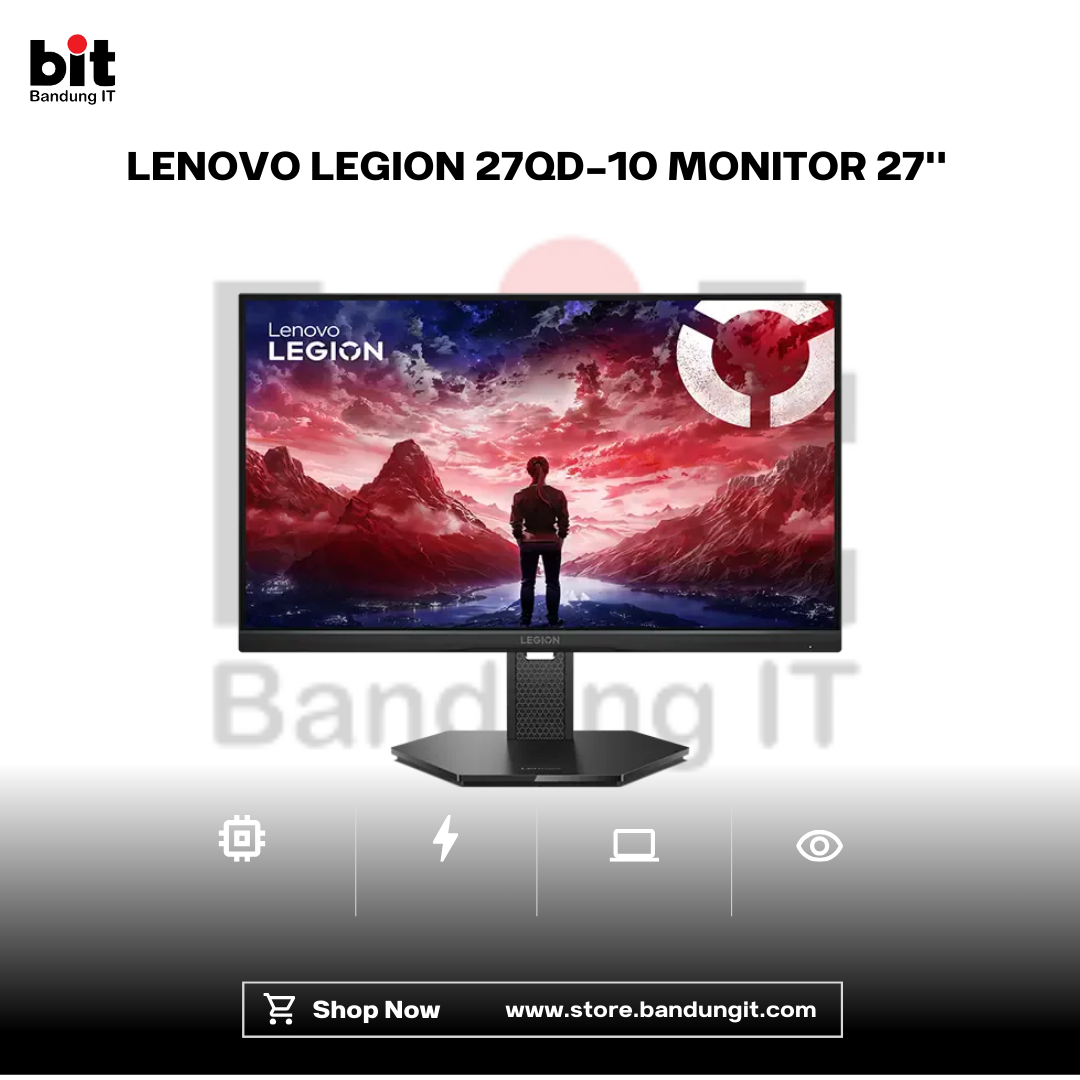 Dark Black Modern Abstract Gadget Laptop Store Sale Instagram Post - 2026-02-09T115012.719 LENOVO LEGION 27QD-10 MONITOR 27'' QHD IPS 99% SRGB 240HZ - Image 1