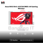 Asus ROG Strix XG27ACMES-W Gaming Monitor 27 Inch 2K QHD 1440p Fast IPS 255Hz 0.03ms 133% sRGB HDR10 G-Sync Compatible Ergononic Stand With USB Type C (15W) White