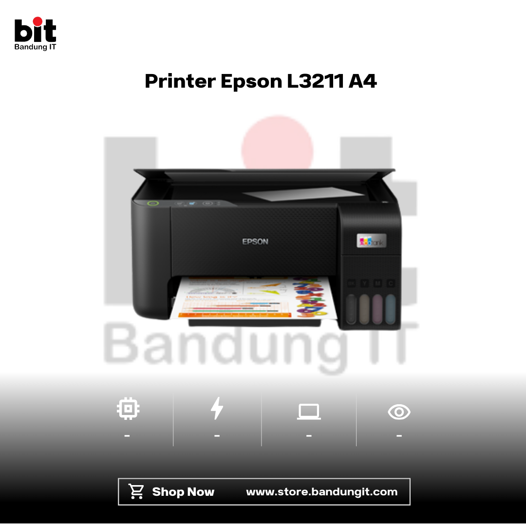 Dark Black Modern Abstract Gadget Laptop Store Sale Instagram Post - 2026-02-10T113026.034 Printer Epson L3211 A4 All in One Ink Tank Printer - Image 1