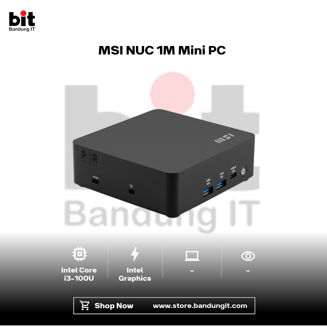 Dark Black Modern Abstract Gadget Laptop Store Sale Instagram Post - 2026-02-10T115327.259 MSI NUC 1M Mini PC Intel Core 3 100U 4,7Ghz - Image 1
