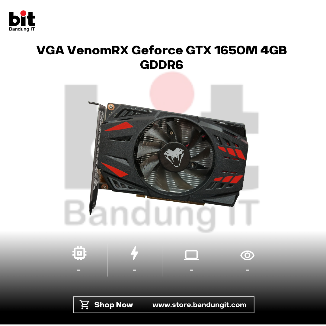 Dark Black Modern Abstract Gadget Laptop Store Sale Instagram Post - 2026-02-10T165937.923 VGA VenomRX Geforce GTX 1650M 4GB GDDR6 - Image 1