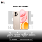 Honor 400 5G NFC 12GB 512GB 6.55" AMOLED 120Hz HDR 200MP Dual Camera Android 15 Garansi Resmi