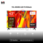 TCL 43V5C LED TV 43 Inch Google TV AiPQ Processor Dolby Audio Bezel-less 2025 Baru Garansi Resmi