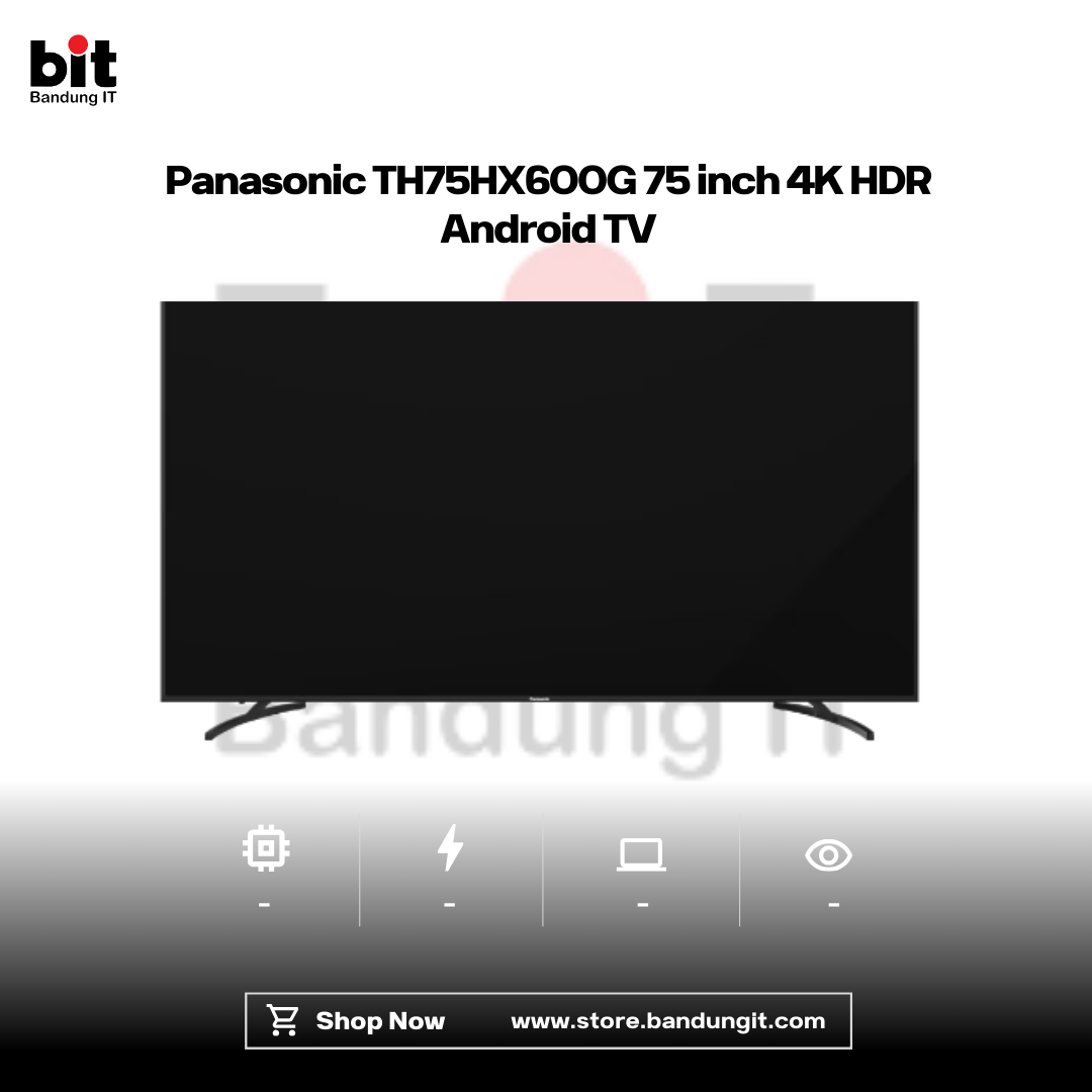 Dark Black Modern Abstract Gadget Laptop Store Sale Instagram Post - 2026-02-20T160651.586 Panasonic TH75HX600G 75 inch 4K HDR Android TV - Image 1