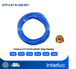 Kabel UTP LAN Interluc CAT6 CAT 6 Set 10/15/20/25/30/50M Meter Color Blue Siap Pasang