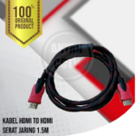 KABEL HDMI TO HDMI SERAT JARING 1.5M