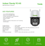 TIANDY TC-H3 POE 4MP Colormaker Color Night Two Way Audio - Image 2