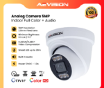 AEVISION Kamera Analog 5MP Audio + Colorvu Ultra HD Indoor Garansi Resmi